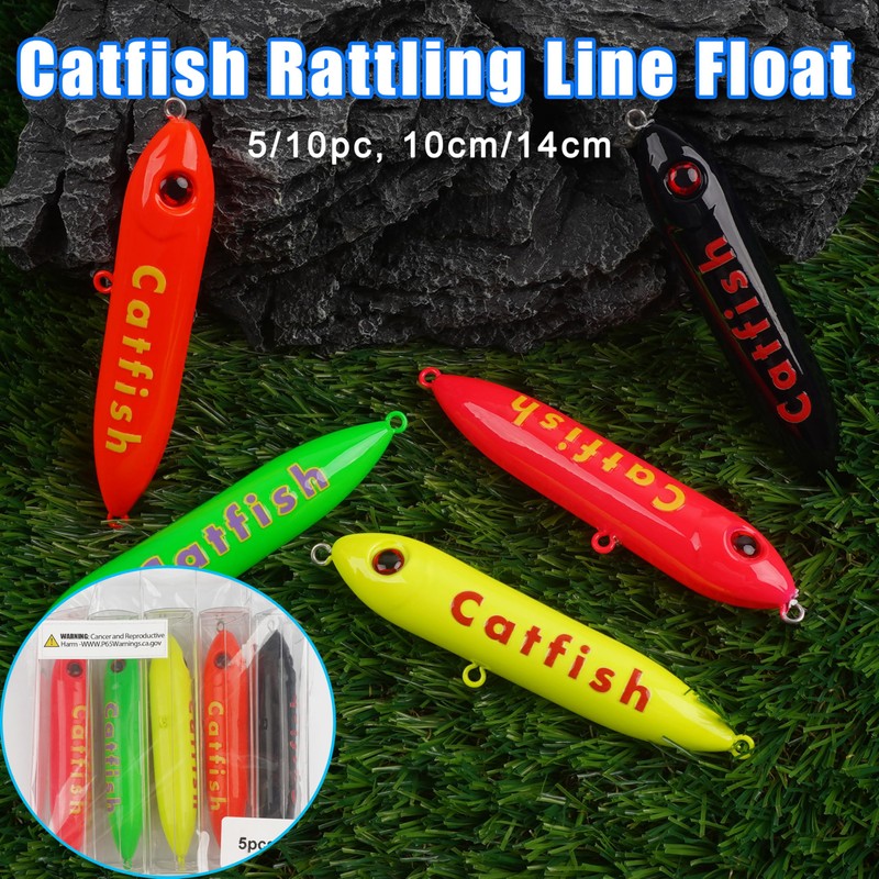 FUSIGO Catfish Rattling Line Float Lure Demon Dragon Catfish Floats