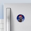 CafePress Labrador Retriever Christmas Magnet 2.25" Round Magnet, Refrigerator Magnet