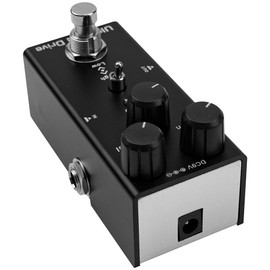 Yootones Mini Electric Guitar Effects Pedal Metal Shell DC 9V Adapter Powered True Bypass for Multi Electric Guitar Kit (Ultimate Drive)