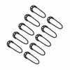 20 PCS Zipper Pulls, Black Zipper Pull Replacement for Backpack,