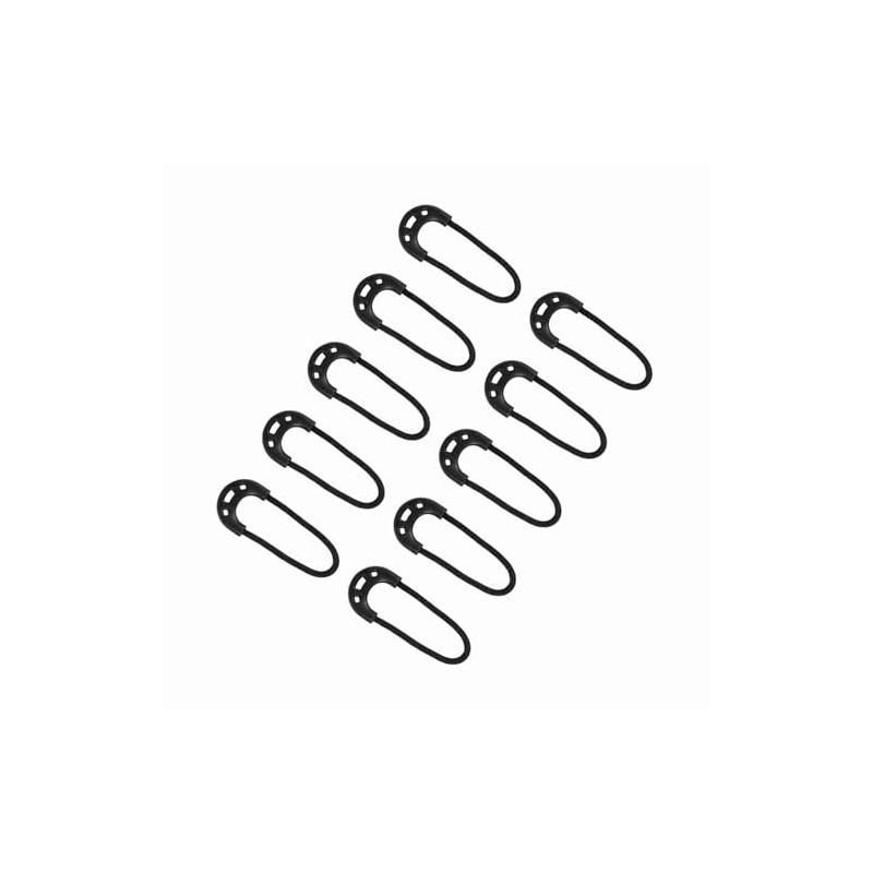 20 PCS Zipper Pulls, Black Zipper Pull Replacement for Backpack,