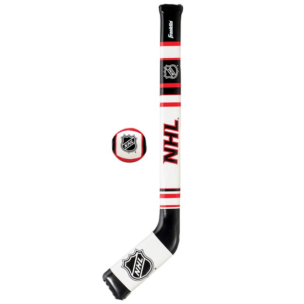 Franklin Sports NHL Kids Mini Soft Hockey Stick Set - NHL Team Soft Foam Mini Toy Hockey Stick + Ball Set for Youth + Toddlers - Indoor Hockey Set