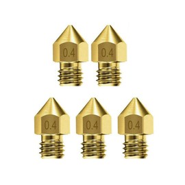 5pcs for Ender 3 PRO CR10 3D Printer 1.75mm 0.4mm MK8 Extruder Nozzles