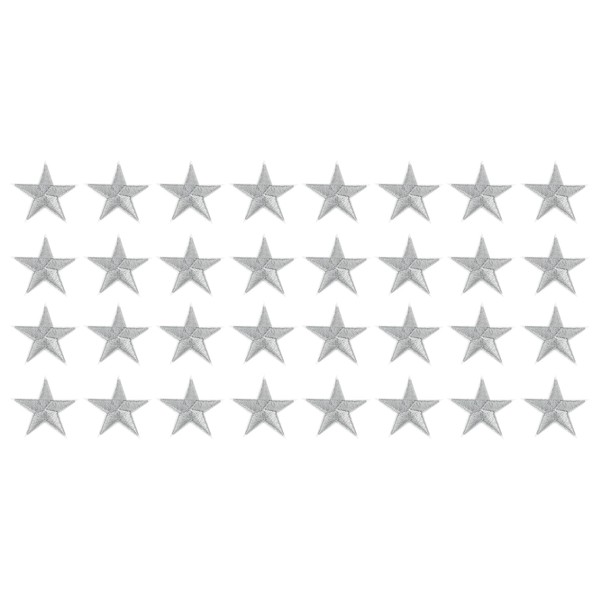 sourcing map 32Pcs Iron on Star Patches, Sew on Star