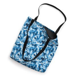 Blue Camo Camouflage Y2K Military Tactical Print Pattern Tote Bag
