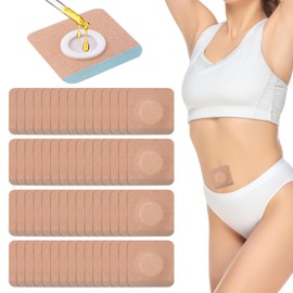 60 Pcs Castor Oil Pack Wrap for Belly Button