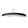 SunTrade Wooden Tie Hanger,24 Tie Organizer Rack Hanger Holder Hook