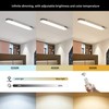 Qcyuui Dimmable LED Ceiling Light Modern Acrylic Linear LED Ceiling