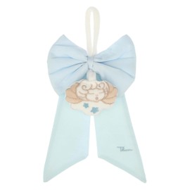 THUN, Fiocco Nascita Lui in Cotone e Poliestere, Linea Baby, Idea Regalo per Bambini e Neonati, Fiocco 15 x 12 cm, Nastri 16 x 16 cm