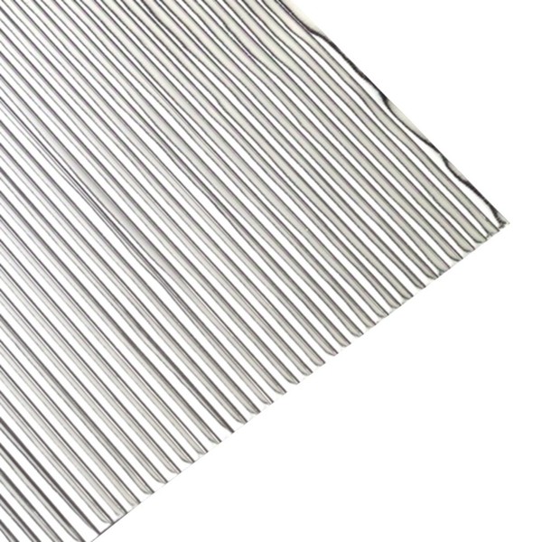 efco "und" flach Wachs Streifen, Silber Brilliant, 200 x 1 mm, 30-TLG.