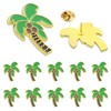 12/Pcs Gold Palm Coconut Tree Enamel Pins,Coconut Tree Meme,"You Think