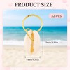 32 Pcs Seashell Hair Accessories, DIY Cowrie Sea Shell Hair