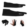 CAXUSD 4pcs Artist Drawing Glove Two Finger Sketching Gloves Anti-Slip