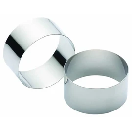 KitchenCraft Stainless Steel Cooking Rings, 7 x 3.5 cm (Set of 2)