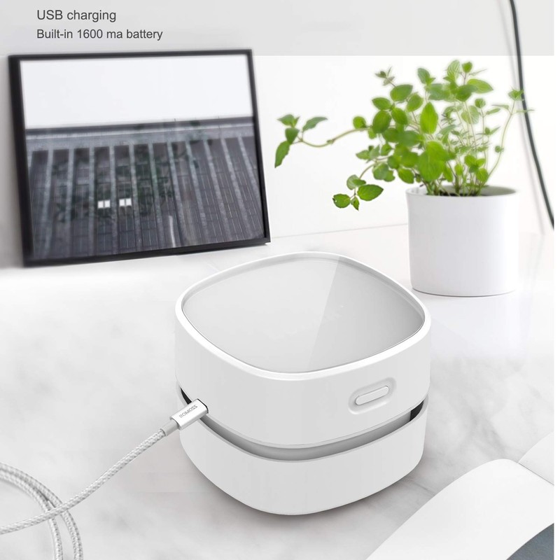 ODISTAR Desktop Vacuum Cleaner,Mini Table dust Sweeper Energy Saving with