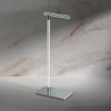 Gatco 1331C Modern Rectangle Base Freestanding Toilet Paper Holder 22.25"