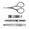 Kershaw Men's Stainless Steel Manicure Set, 4-Piece with Case (KMCURE),