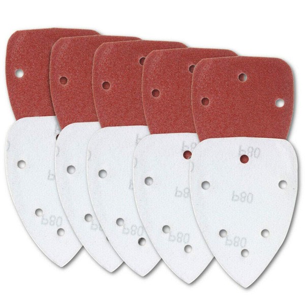 Powertool 30 x Red Sanding Sheets 6 Holes Hook and