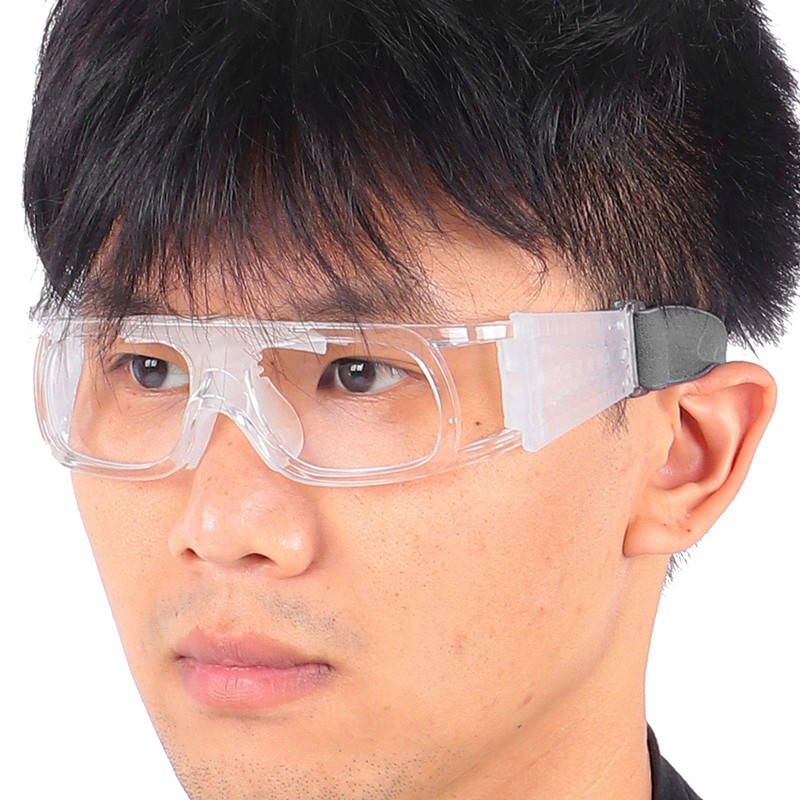 AntiExplosion Basketball Glasses Football Goggles UV Protection Sport Eyeglasses(White )