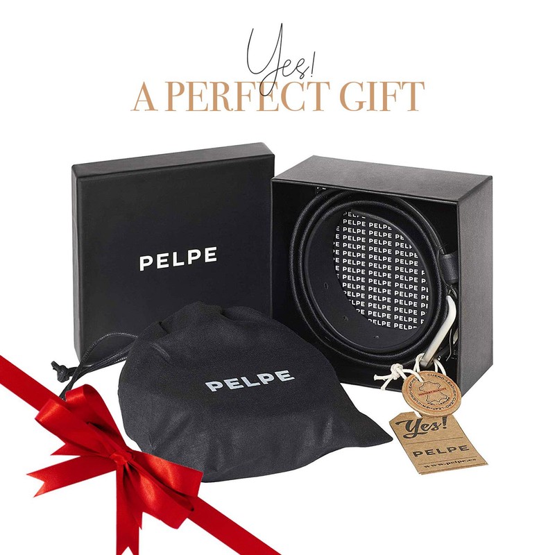 PELPE Argentine Leather Belt with Matching Cord and Leather Wristband