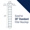 Pentair Pentek S1-20 Sediment Water Filter, 20-Inch, Whole House Pleated