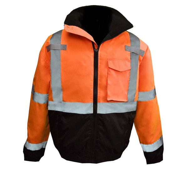Class3 High Visibility Bomber Jacket with Built-in Liner