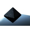 Unpolished Shungite Pyramid Black Stone Crystal | Desk Decor Shungite