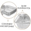 NOLITOY 30pcs Aluminum Foil Baking Trays Square Disposable Loaf Pans