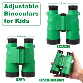 ASONA 12PCS Binoculars for Kids 6X36 High-Resolution Real Optics, Bulk Binoculars Nature Exploration Toys Safari Jungle Animal Theme Party Favors for Outdoor Bird Watching Camping Hunting Hiking