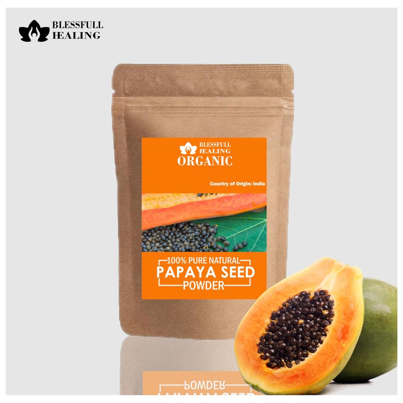 Blessfull Healing Organic 100% Pure Natural Papaya Seed Powder |