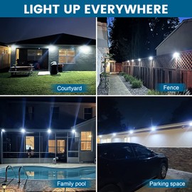 BAXIA TECHNOLOGY Solar Outdoor Lights Wireless Security Motion Sensor Solar Lights Outdoor Waterproof for Front Door,Backyard,Steps,Garage,Garden (400LM,4 Packs)