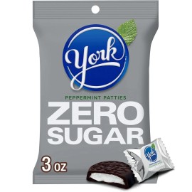 9 SHANI'S ROOTS SHOOTS York Peppermint Patties Zero Sugar Dark Chocolate, 3 oz (Pack of 3) For Stocking