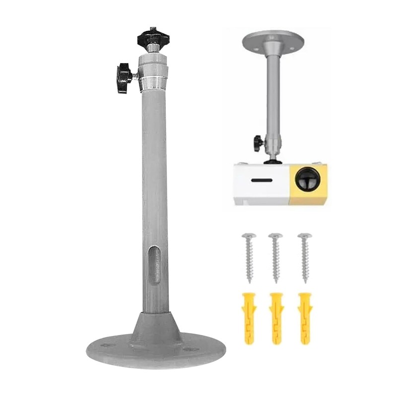 Amusingtao Adjustable Projector Ceiling or Wall Mount, Bracket 360°Swivel 90°Tilt
