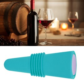 Wine Stopper, Silicone Wine Stoppers for Wine Bottles Reusable Wine Corks Wine Bottle Stopper with Grip Bottle Stopper for Wine, Champagne(Blue)