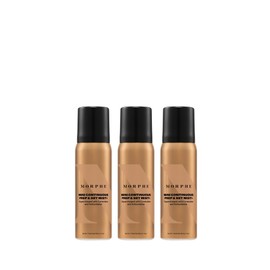 Morphe Mini Continuous Prep & Set Mist - Hydrating Setting Spray for Makeup & Skin Prep - Enriched with Ceramides and Antioxidants for a Radiant Finish (3 Count, 1.3 fl oz)