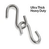 FDKJEJC 2 Pack 3.3-Inch Heavy Duty S Hooks, 304 Stainless