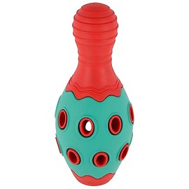 Kerbl Pet ToyFastic Cone, Fillable, Red/Turquoise, 15 x 6.5 cm