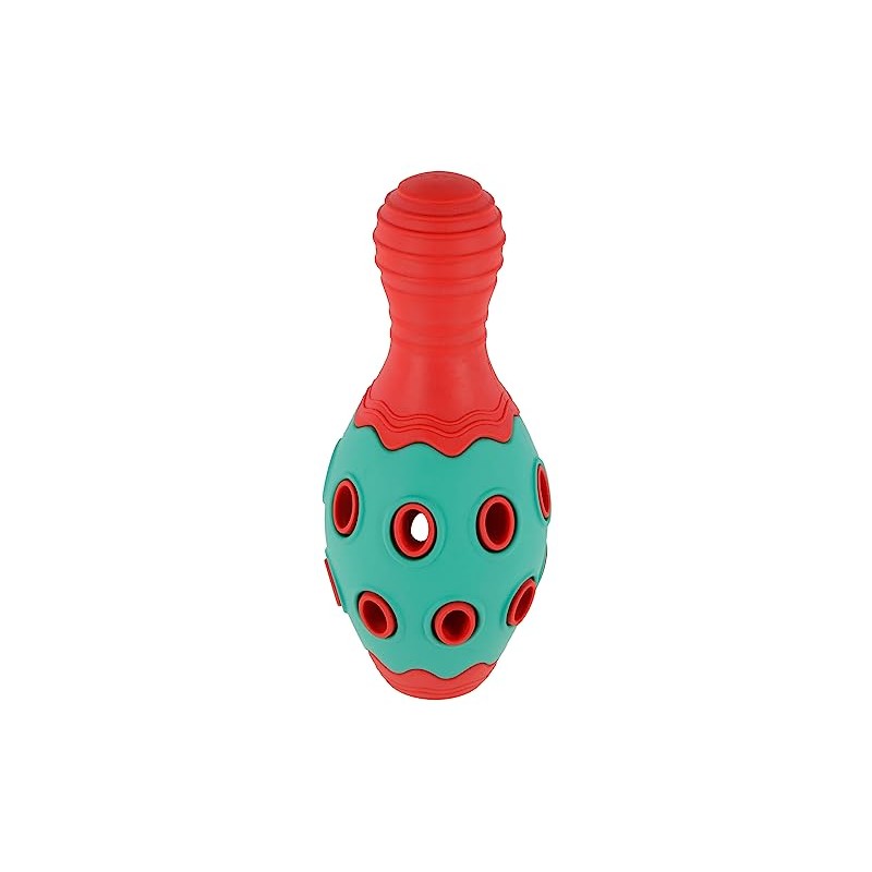 Kerbl Pet ToyFastic Cone, Fillable, Red/Turquoise, 15 x 6.5 cm