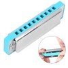 Blues Harmonica 10‑Hole Mouthorgan Eb Key ABS Resin Comb Beginner