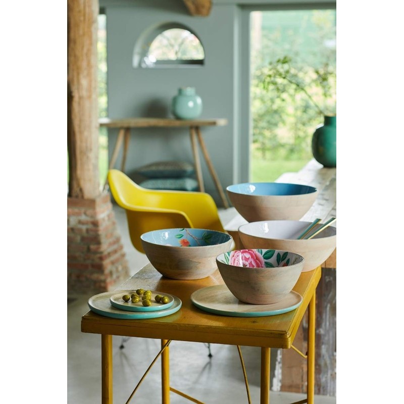 Pip Studio Blushing Birds Pastry Plate, Khaki, 17 cm