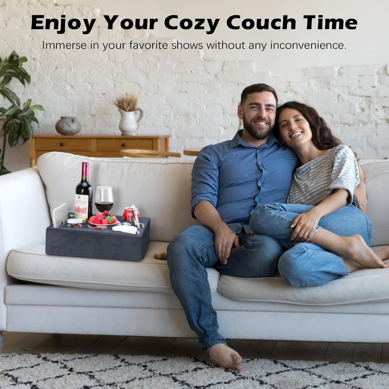MoKo Couch Cup Holder Pillow, Sofa Bed Cup Holder for