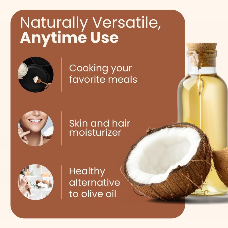 Wellsley Farms Organic Extra Virgin Coconut Oil - Unrefined, 100%