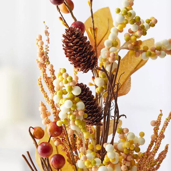 Factory Direct Craft Set of 4 Fall Berry, Pinecone and