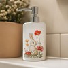CHOOLD Ceramic Rabbit Flowers and Mushroom Soap Dispenser with Plastic