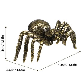 MHYGKTXRA 2pcs Octopus Decor Statue,Chinese Brass Octopus Sculpture, Animal Collectibles Figurines Home Fengshui Desktop Ornaments for Bathroom Office Decor