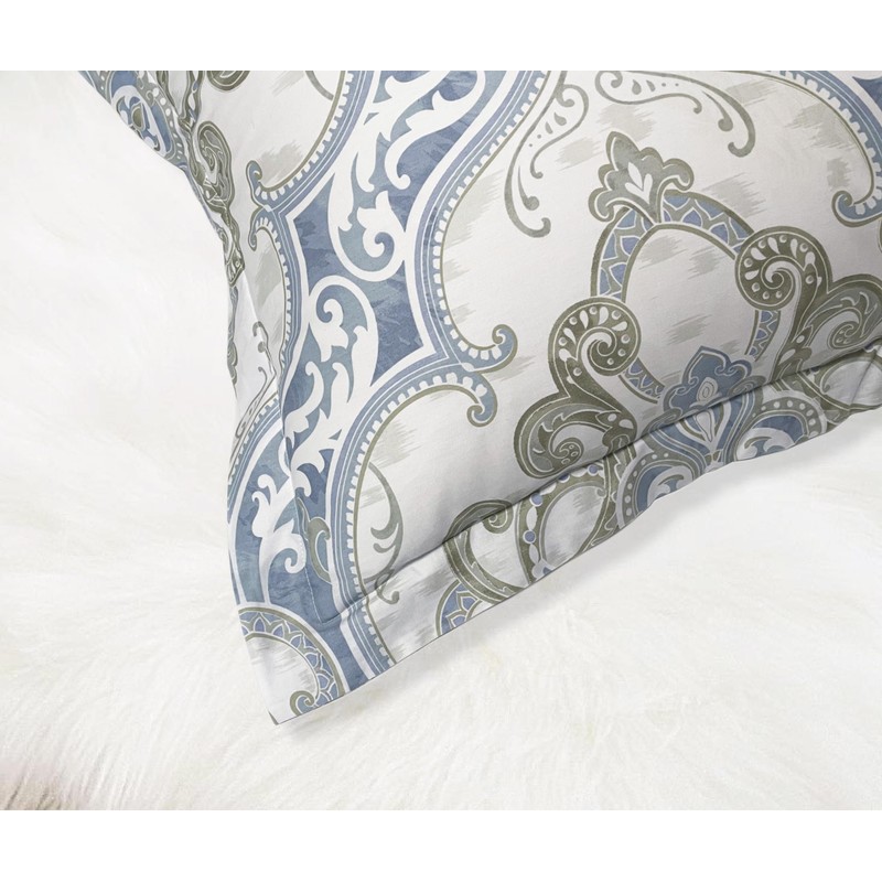 Creative Medallion 3PC Print Duvet Cover Set, 100% Cotton, Full/Queen