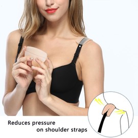 TAIKULE Bra Strap Holders for Slipping Bra Strap Holder Black/White/Skin/Light Skin Silicone Shoulder Pad Bra Strap Cushions