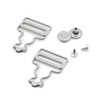 Dritz 7-65 Overall Buckles with No-Sew Buttons for 1-Inch, Nickle