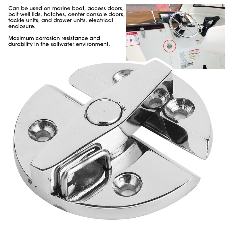 Turn Button Catch Rotate Latch Lock for Boat Door Cabinet