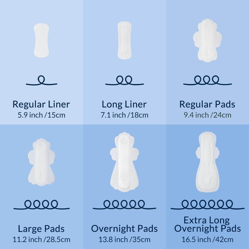 100% Organic Pads for Women, Organic Cotton Cover Pad -